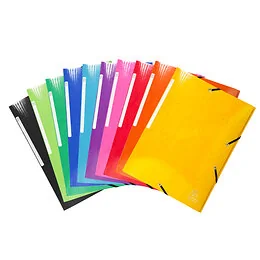 Chemise à élastiques 3 rabats Grande capacité Exacompta  Coloris Aléatoire