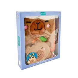 Coffret carnet A5 porte-monnaie stylo effaçable Capybara Mr Wonderful