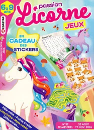Magazine Passion licorne jeux, numéro 32, du 20/08/2026