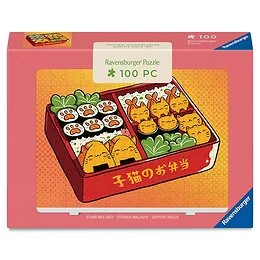 Mini puzzle 100 pièces + support Bento kawaii Ravensburger