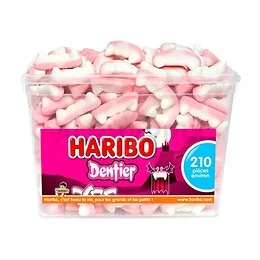 Haribo Dentier tutti frutti tubo 210 pièces