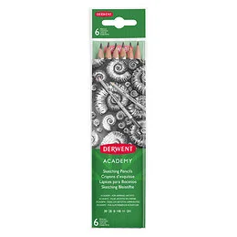 Etui 6 crayons graphites Derwent