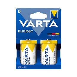 2 piles D/LR20 Varta alcaline