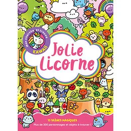Mon cherche et trouve Kawaii - Jolie licorne