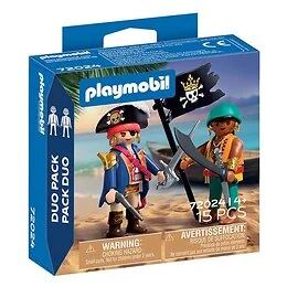 Playmobil 72024 Duo Pack Pirates avec drapeau