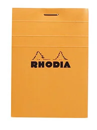 Bloc n°11 80 feuilles 7,4 x 10,5 cm Q.5x5 orange Rhodia