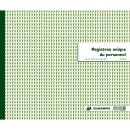 Registre du personnel 56 pages Exacompta