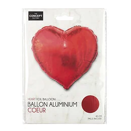 Ballon aluminium cœur 45 cm