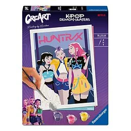 Peinture CreArt 18x24 cm Kpop Demon Hunters Ravensburger