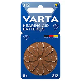 8 piles auditives 312 Varta