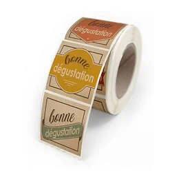 500 étiquettes adhésives Vintage Bonne Dégustation Créastyl