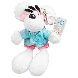 Porte-clés peluche tenue summer 15cm Diddl