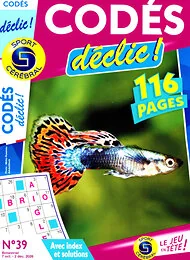 Magazine Codes declic!, numéro 39, du 07/10/2026