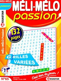 Magazine Meli melo passion, numéro 65, du 18/09/2026