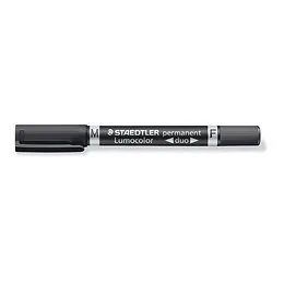 Marqueur Permanent Lumocolor Double Pointe Noir Staedtler