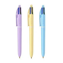 Stylo 4 couleurs pastel Bic Modèle aléatoire