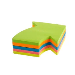 Notes fantaisies Flèche 70 x70 mm 250 feuilles Korés