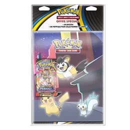 Pack Portfolio+Booster Méga-Évolution ME02 Flammes Fantasmagoriques Pokémon Modèle aléatoire