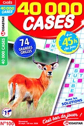 Magazine 40 000 cases, numéro 100, du 25/09/2026