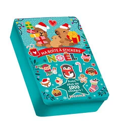 Ma boite à stickers - Noël (Capybaras) - Avec plus de 1000 stickers !
