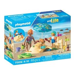Playmobil 71906 Famille jouant dans le sable à la plage