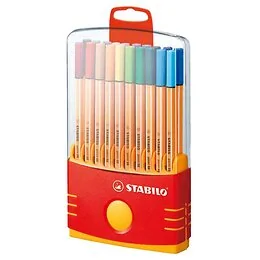 Etui 20 stylos feutres pointe extra fine Stabilo point 88