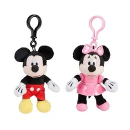 Porte-clés Mickey et Minnie 10 cm Disney modèle aléatoire 