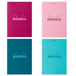 Bloc agrafé N°11 5x5 80 feuillets coloris assortis Rhodia 7,4 x 10.5 cm modèle aléatoire 