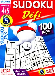 Magazine Sudoku defi, numéro 125, du 17/07/2026