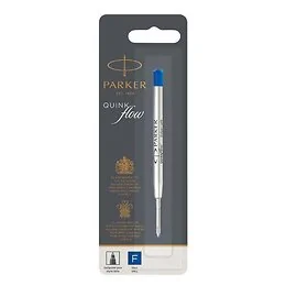 Recharge stylo bille bleu fin Parker Quinkflow