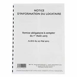 Notice d'information du locataire Weber