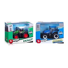 Tracteur Fendt ou New Holland à friction Burago Modèle Aléatoire
