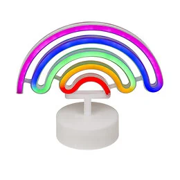 lampe néon arc-en-ciel