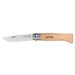 Couteau N°08 lame inox manche hêtre Opinel
