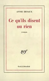 Ce qu'ils disent ou rien