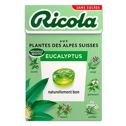 Ricola sans sucres Eucalyptus boîte 50g