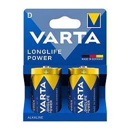 Varta 2 piles alcalines D/LR20 Longlife Power
