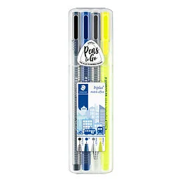Étui chevalet 4 Stylos Triplus Staedtler