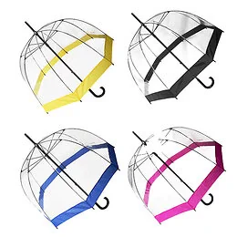 Parapluie canne manuel forme Cloche Isotoner - Modèle aléatoire