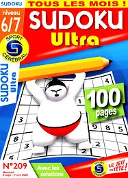 Magazine Sudoku ultra 6/7, numéro 209, du 09/09/2026