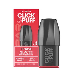 Pod Click and Puff X-Bar Fraise glacée