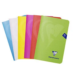 Carnet Mimesys 11 x 17 cm 96 pages Q.5x5 Clairefontaine Coloris Aléatoire