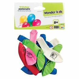 Lot de 10 ballons anniversaire