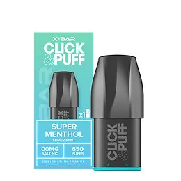 Pod Click and Puff X-Bar Super Menthol