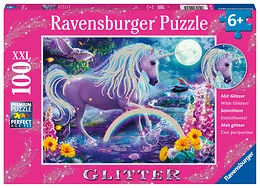Puzzle 100 pièces XXL Licorne scintillante Collection Paillettes Ravensburger