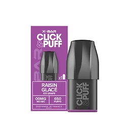 Pod Click and Puff X-Bar Raisin glacé
