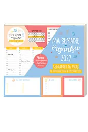 Ma semaine organisée 2027 - semainier 16 mois