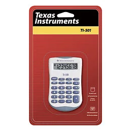 Calculatrice de poche 8 chiffres TI 501 Texas Instrumen