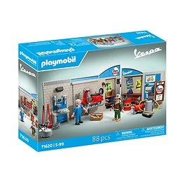 Playmobil 71620 Vespa Garage - Style rétro - années 60