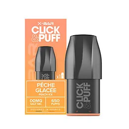 XBAR pod Click and Puff Pêche glacée 10mg